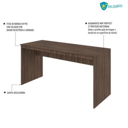 Mesa para Escritório Diretor 150cm Turim Espresso Móveis - 6