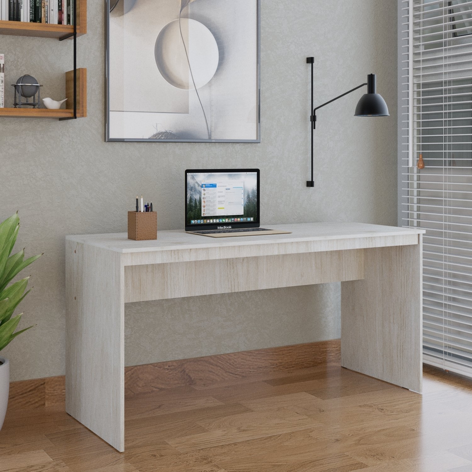 Mesa para Escritório Diretor 150cm Turim Espresso Móveis