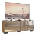 Ver imagem 1 de Rack Tv até 50 Polegadas com Espelhos 4 Portas Multimóveis Mp1083 Rustic/preto