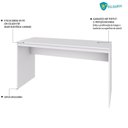 Ver imagem 6 de Escrivaninha Mesa Escritório 135cm Office Turim Espresso Móveis