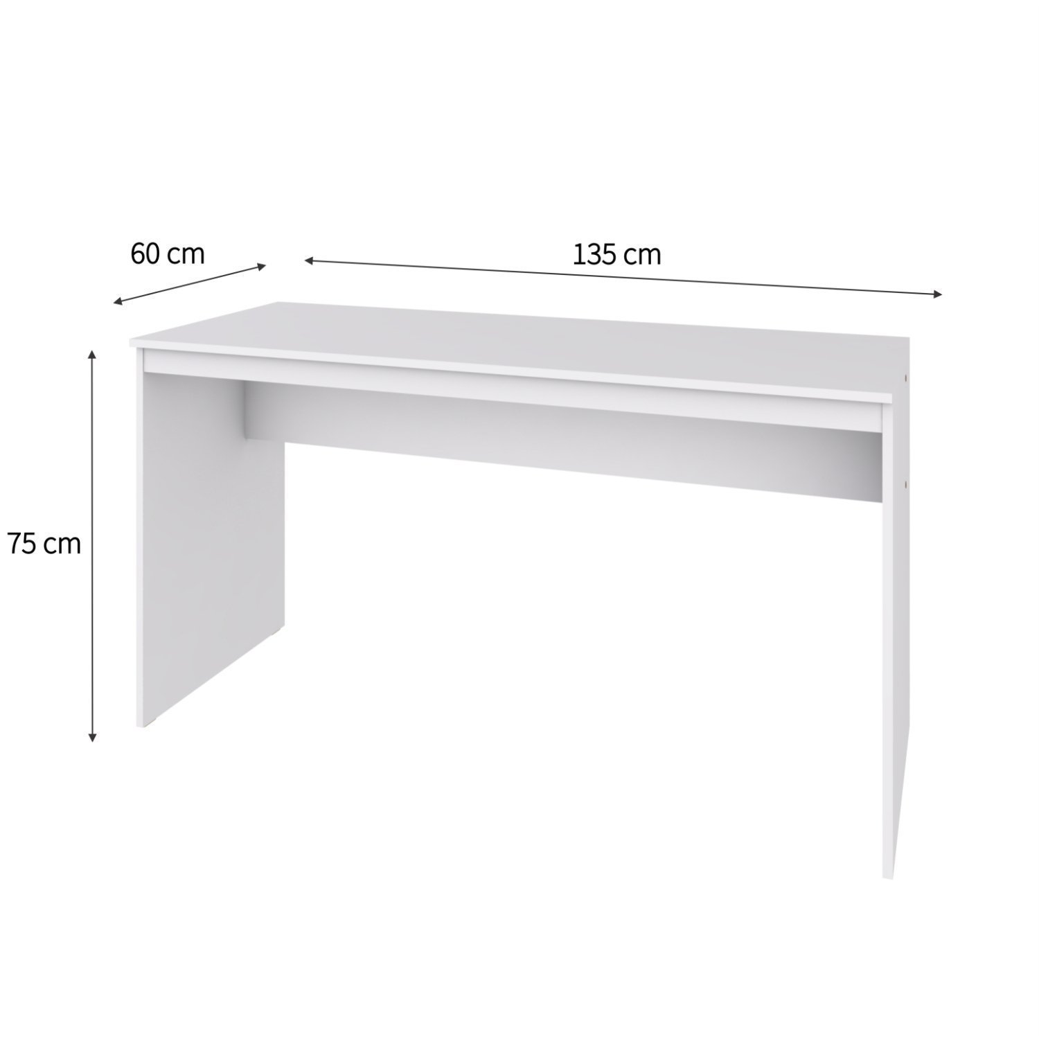 Mesa para Escritório 135cm Office Turim Espresso Móveis - 5