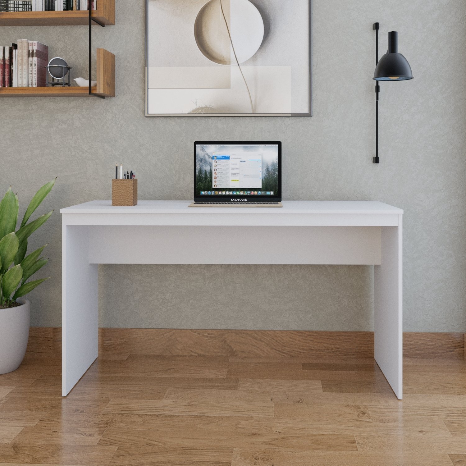 Mesa para Escritório 135cm Office Turim Espresso Móveis - 2