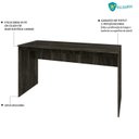 Ver imagem 6 de Escrivaninha Mesa Escritório 135cm Office Turim Espresso Móveis