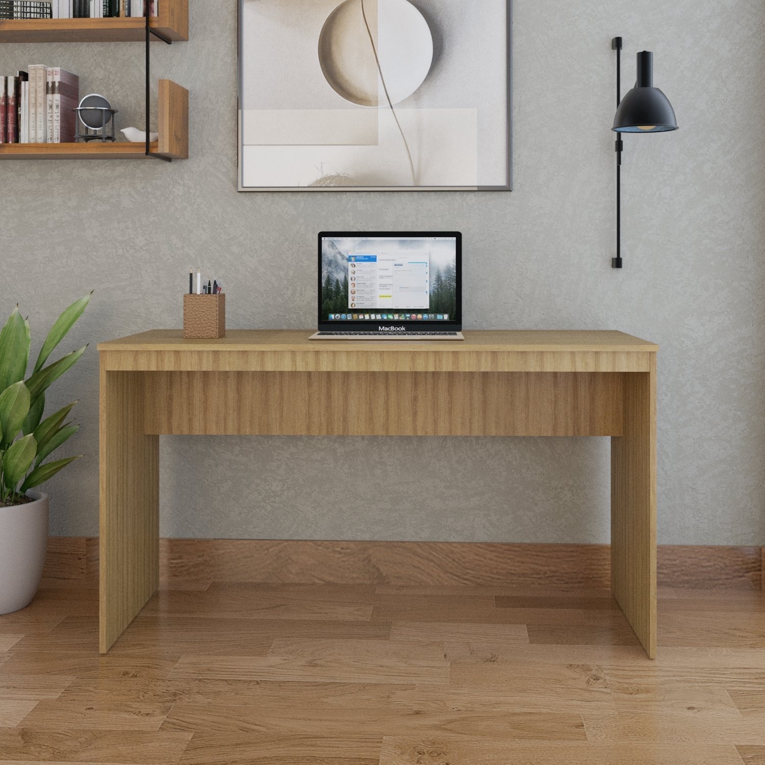 Mesa para Escritório 135cm Office Turim Espresso Móveis - 2