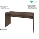 Ver imagem 6 de Escrivaninha Mesa Escritório 135cm Office Turim Espresso Móveis