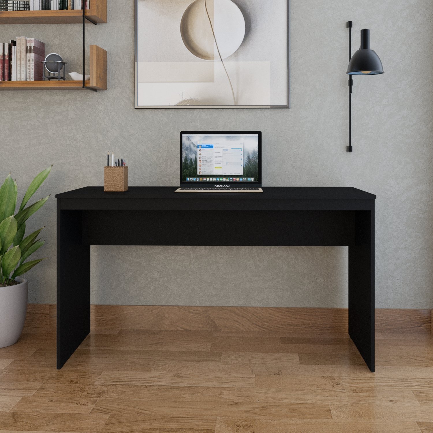Mesa para Escritório 135cm Office Turim Espresso Móveis - 2