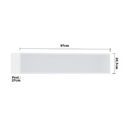 Nicho Aéreo para Ponte Modulado 97cm Prime Luciane Móveis - 2