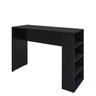 Bancada Cozinha Americana Gourmet com Prateleiras Netmobil - Preto - 6