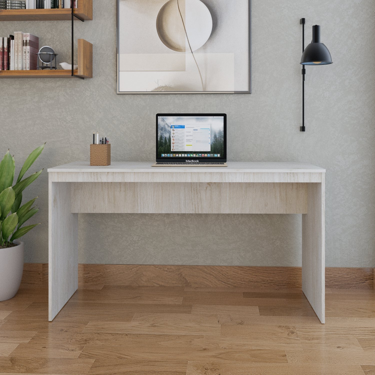 Mesa para Escritório 135cm Office Turim Espresso Móveis - 2