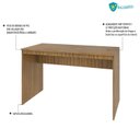 Ver imagem 6 de Escrivaninha Mesa Escritório 120cm Office Turim Espresso Móveis