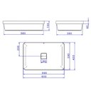 Ver imagem 4 de Cuba Sobrepor Retangular 60cm Deca Slim Branco L.23060.17