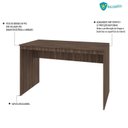 Ver imagem 6 de Escrivaninha Mesa Escritório 120cm Office Turim Espresso Móveis