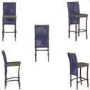 Ver imagem 5 de Mesa Bistro e 4 Banquetas Roma Marrom Corda Náutica 11 Trama Original