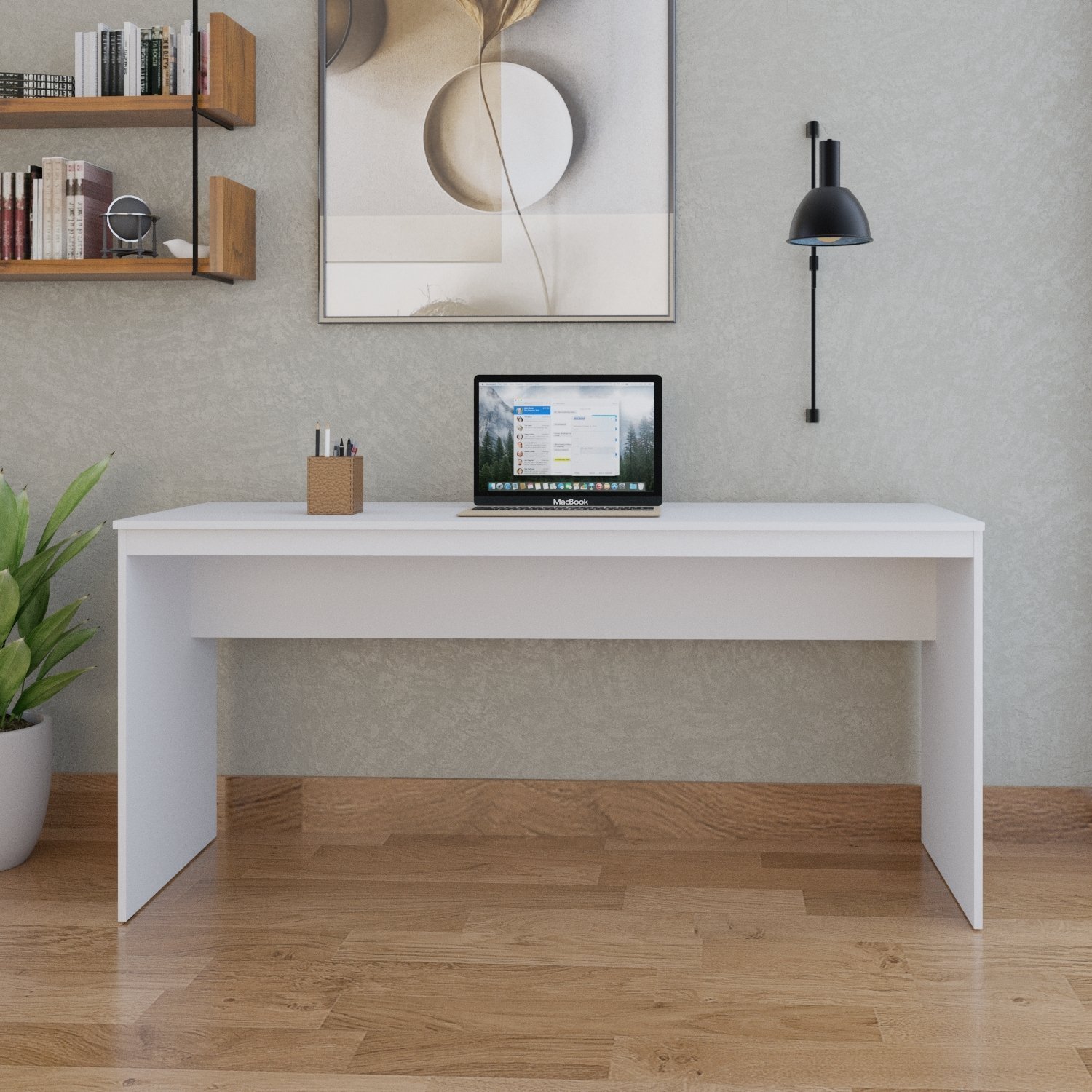 Mesa para Escritório Diretor 160cm Turim Espresso Móveis - 2