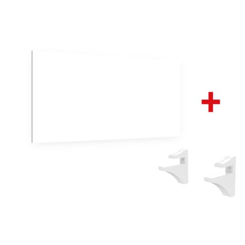 KIT PRATELEIRA STUDIO 60X30 C/ SUPORTE BRANCO - BRASFORMA