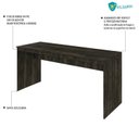Ver imagem 6 de Escrivaninha Mesa Escritório Diretor 160cm Turim Espresso Móveis