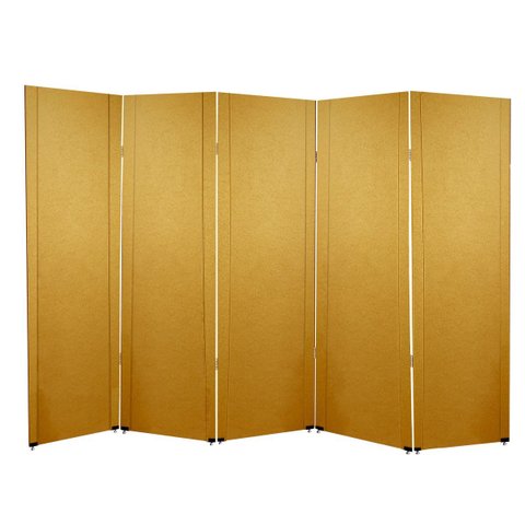 Biombo Liso Reto 5 Folhas c/ 10 Pezinhos