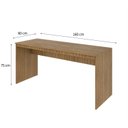 Ver imagem 5 de Escrivaninha Mesa Escritório Diretor 160cm Turim Espresso Móveis