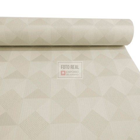 Papel de Parede Atemporal Cinza Geométrico 3703 0,52 X 10,00m Bobinex