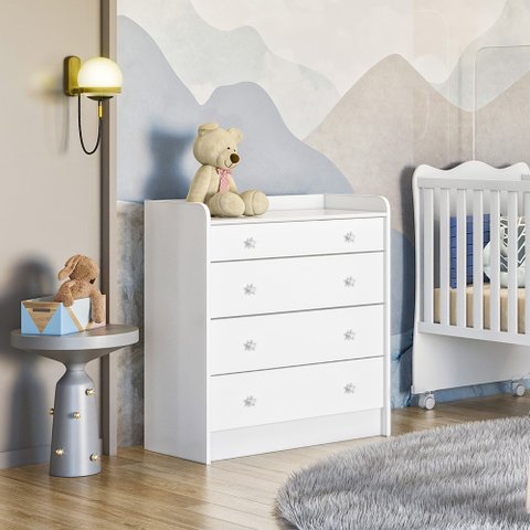 Cômoda de Bebê com Trocador Doce Sonho 2523
