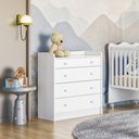 Ver imagem 1 de Cômoda de Bebê com Trocador Doce Sonho 2523 Branco