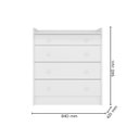 Ver imagem 4 de Cômoda de Bebê com Trocador Doce Sonho 2523