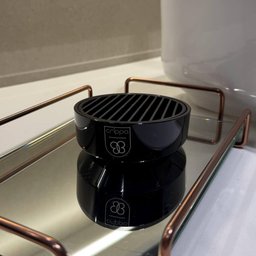 Dispenser Sabonete Líquido 500ml e Porta Sabonete em Barra Preto Pia Lavabo Stone Crippa - 9