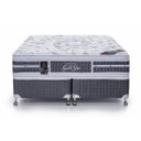 Ver imagem 2 de Cama Castor Queen Super Luxo Latex Plush Double Face 158x198x63 + Box Castor