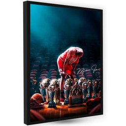 Quadros Decoração Arte Exclusiva Quarto Jordan Basquete - 1