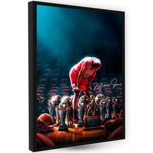 Quadros Decoração Arte Exclusiva Quarto Jordan Basquete