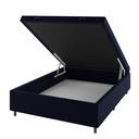 Ver imagem 1 de Base Box Bau Casal Cairo (43x138x188cm) Turkey Azul - Casa Giulia