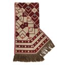 Ver imagem 2 de Manta Xale Sofá Decorativa Luxo Dupla Face Jacquard 1,40mx1,70m Istambul Vermelho