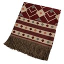 Ver imagem 1 de Manta Xale Sofá Decorativa Luxo Dupla Face Jacquard 1,40mx1,70m Istambul Vermelho