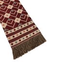 Ver imagem 3 de Manta Xale Sofá Decorativa Luxo Dupla Face Jacquard 1,40mx1,70m Istambul Vermelho