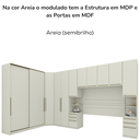 Ver imagem 7 de Quarto Casal Modulado Completo 6 Pecas Seletto Areia Henn