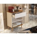 Ver imagem 2 de Mesinha Balcão Armário 1 Gaveta Organizadora Café Casa