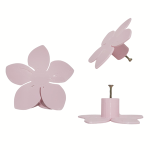 Puxador de Gaveta Flor Rosa (kit com 6 Unidades)