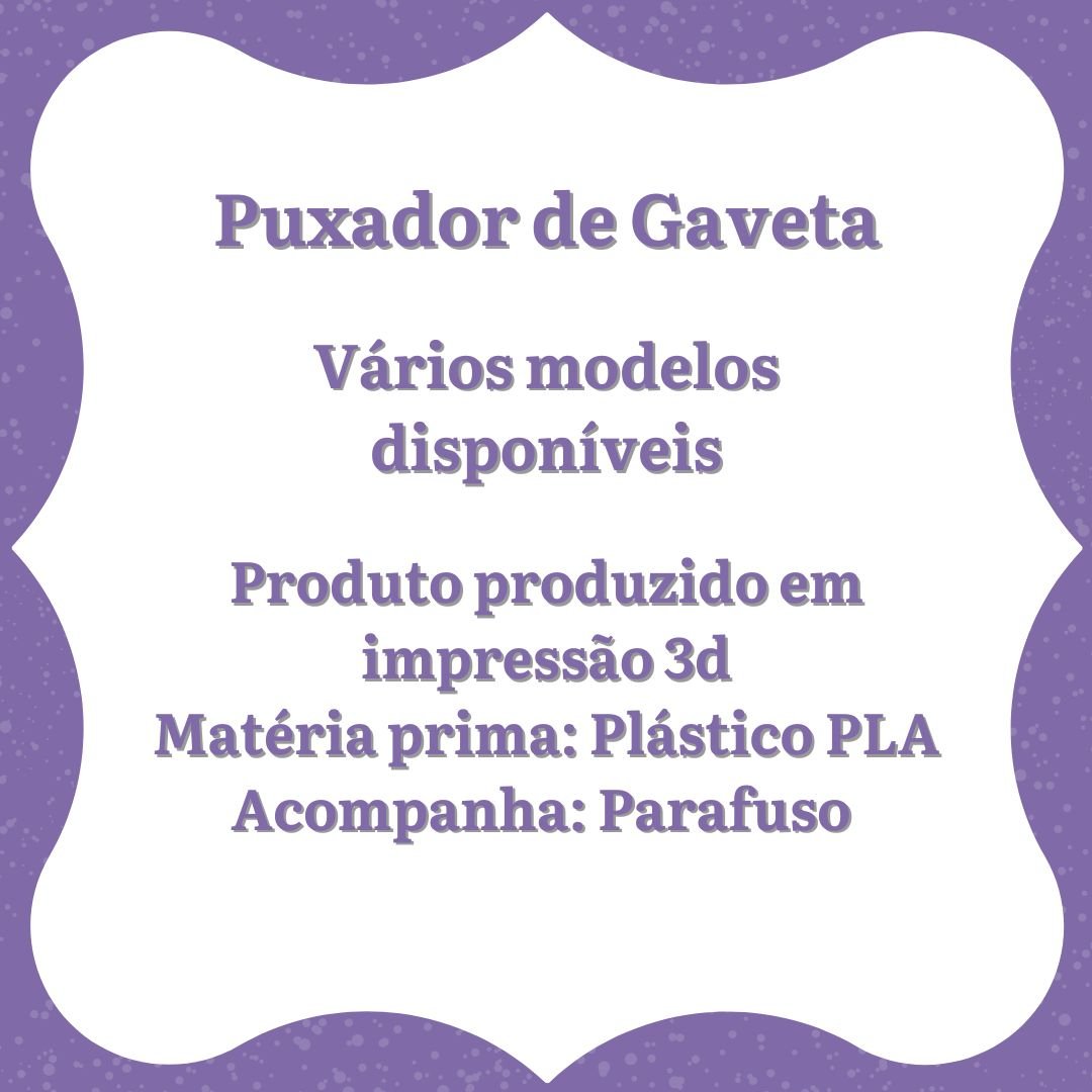 Puxador de Gaveta Flor Rosa (kit com 6 Unidades) - 6