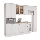 Ver imagem 3 de Cozinha Completa Milla Liv 12 Portas 3 Gavetas MDF 290cm Branco Móveis Carraro