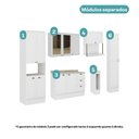Ver imagem 7 de Cozinha Completa Milla Liv 12 Portas 3 Gavetas MDF 290cm Branco Móveis Carraro