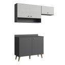 Ver imagem 2 de Cozinha Compacta 2 Peças 5 Portas 1 Nicho Porta Tempero Atena 