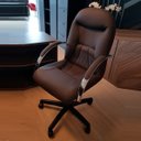 Ver imagem 1 de Cadeira Escritório Giratória Day Presidente Marrom CompreAlegre 100% Nacional