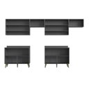 Ver imagem 3 de Cozinha Compacta 4 Peças 10 Portas 2 Nichos Porta Tempero Atena 