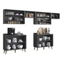 Ver imagem 4 de Cozinha Compacta 4 Peças 10 Portas 2 Nichos Porta Tempero Atena 