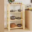 Ver imagem 3 de Estante Madeira Pinus 4 Prateleiras Sapateira Multiuso