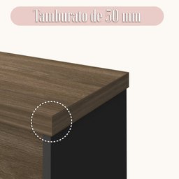 Kit 2 Peças com Mesa Diretor em L e Armário Multiuso Baixo 3 Gavetas 2 Portas - 18