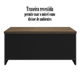 Kit 2 Peças com Mesa Diretor em L e Armário Multiuso Baixo 3 Gavetas 2 Portas - 15