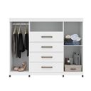 Ver imagem 3 de Cômoda 2 Portas 4 Gavetas 1 Nicho Master com Rodízios