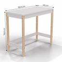 Ver imagem 3 de Escrivaninha Infantil Arredus em Madeira e MDF 92,6cm Branco e Natural