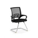Ver imagem 5 de Kit Cadeiras de Escritório 1 Secretária Office + 2 Fixa - Preto